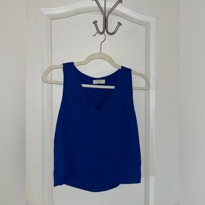 Aritzia Babaton Murphy Blouse - Cobalt Blue - XXS